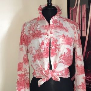 Equipment Femme Horse Print Button Down Size Small